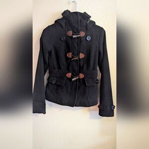 Childrens Hydraulic black pea coat